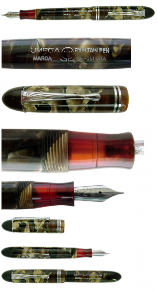 Omega cigar shaped green marbled.jpg